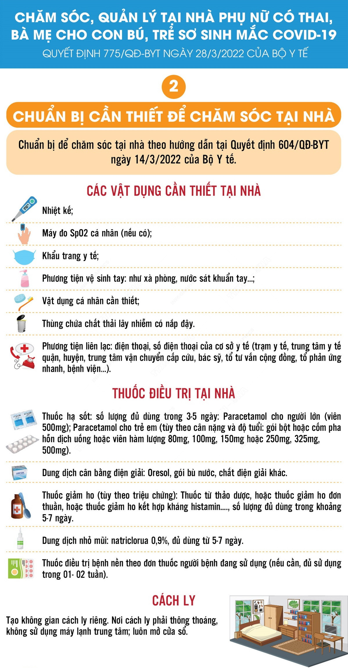 Chăm sóc thai phụ, bà mẹ cho con bú, trẻ sơ sinh mắc COVID-19 ở nhà ảnh 2