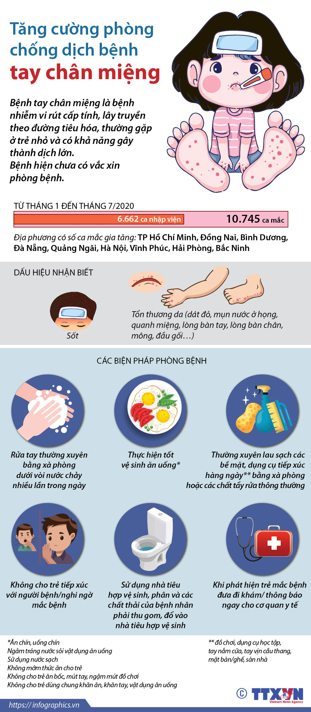 [Infographics] Tăng cường phòng chống dịch bệnh tay chân miệng ảnh 1