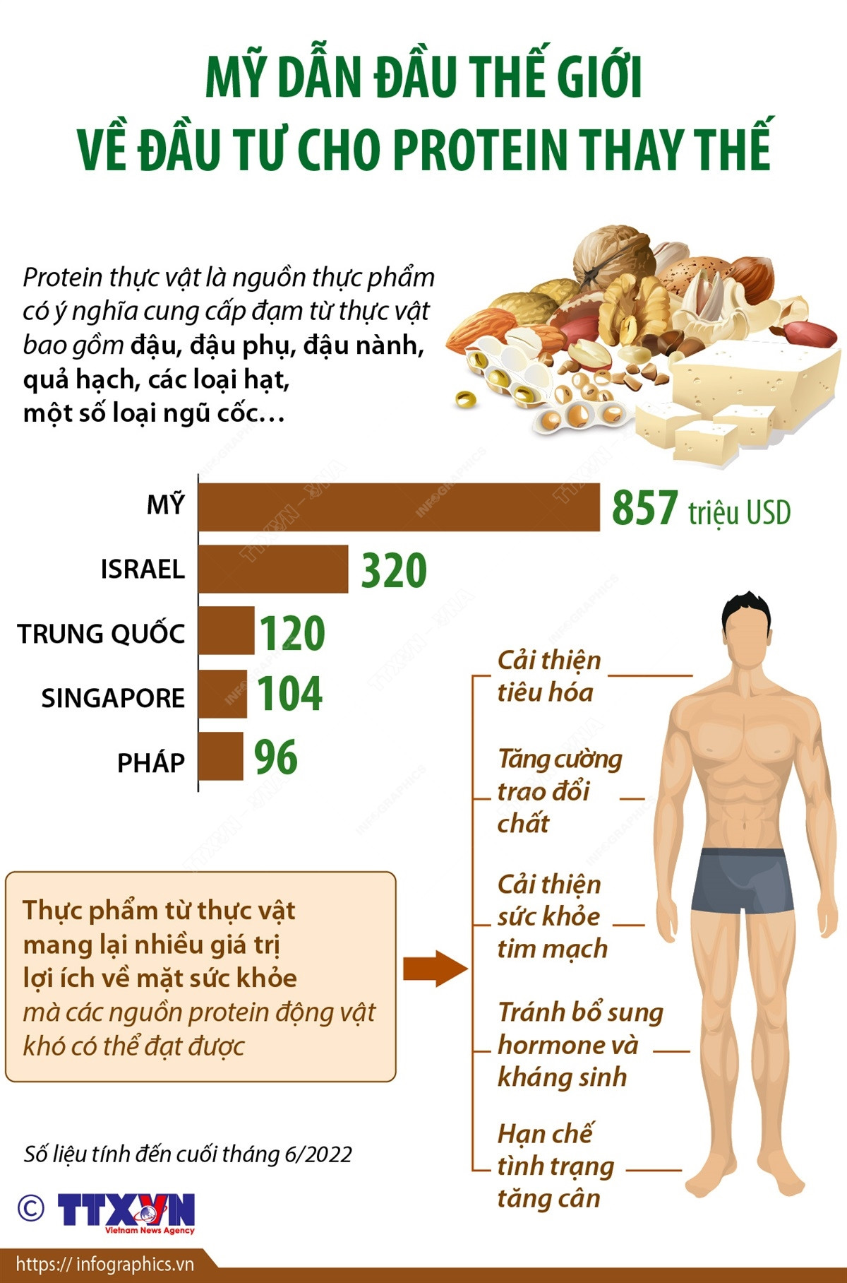 [Infographics] Mỹ dẫn đầu thế giới về đầu tư cho protein thay thế ảnh 1