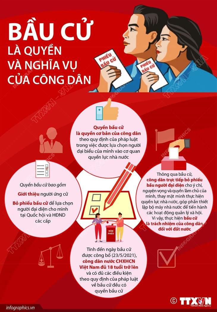 [Infographics] Bầu cử là quyền và nghĩa vụ của công dân ảnh 1