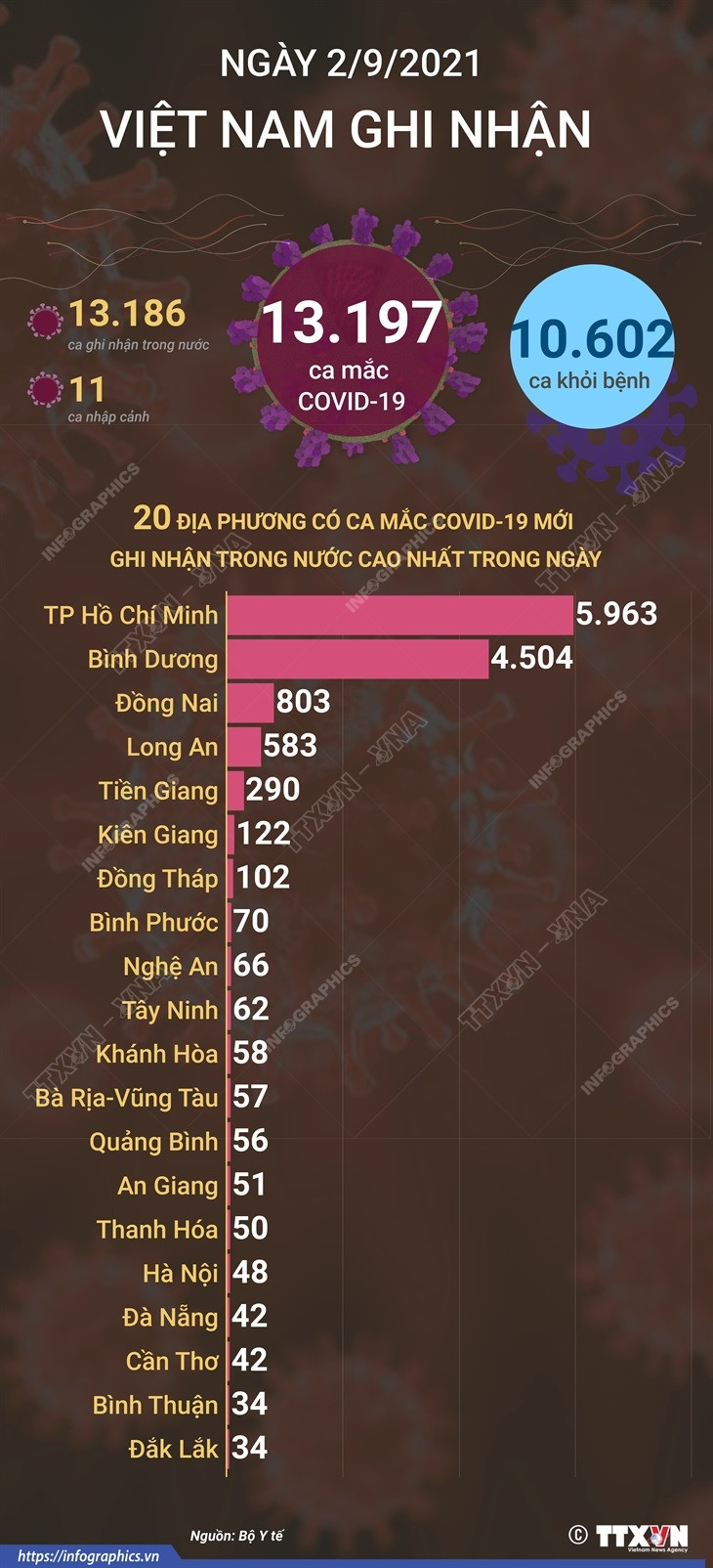 [Infographics] Thêm 10.602 bệnh nhân COVID-19 được công bố khỏi bệnh ảnh 1