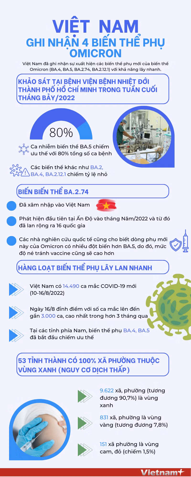 [Infographics] Việt Nam ghi nhận 4 biến thể phụ của Omicron ảnh 1