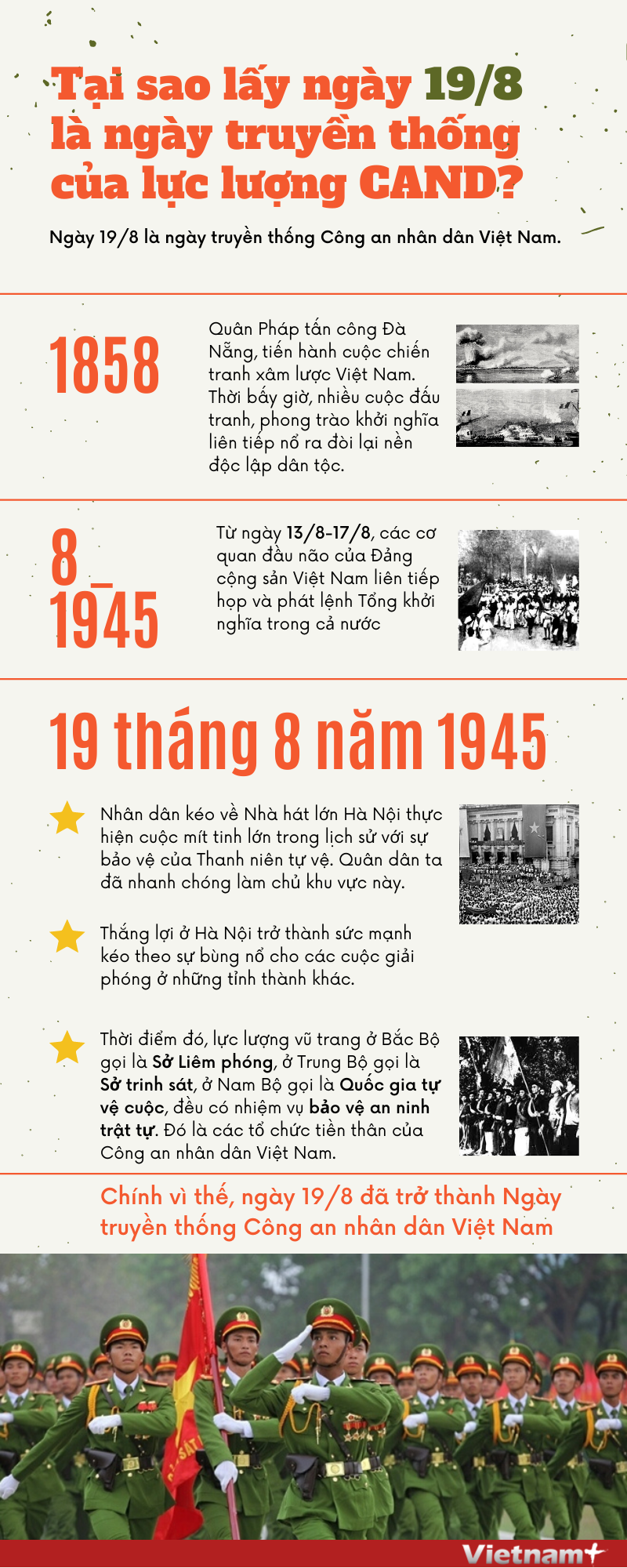 Tại sao 19/8 là ngày truyền thống của lực lượng Công an nhân dân? ảnh 1