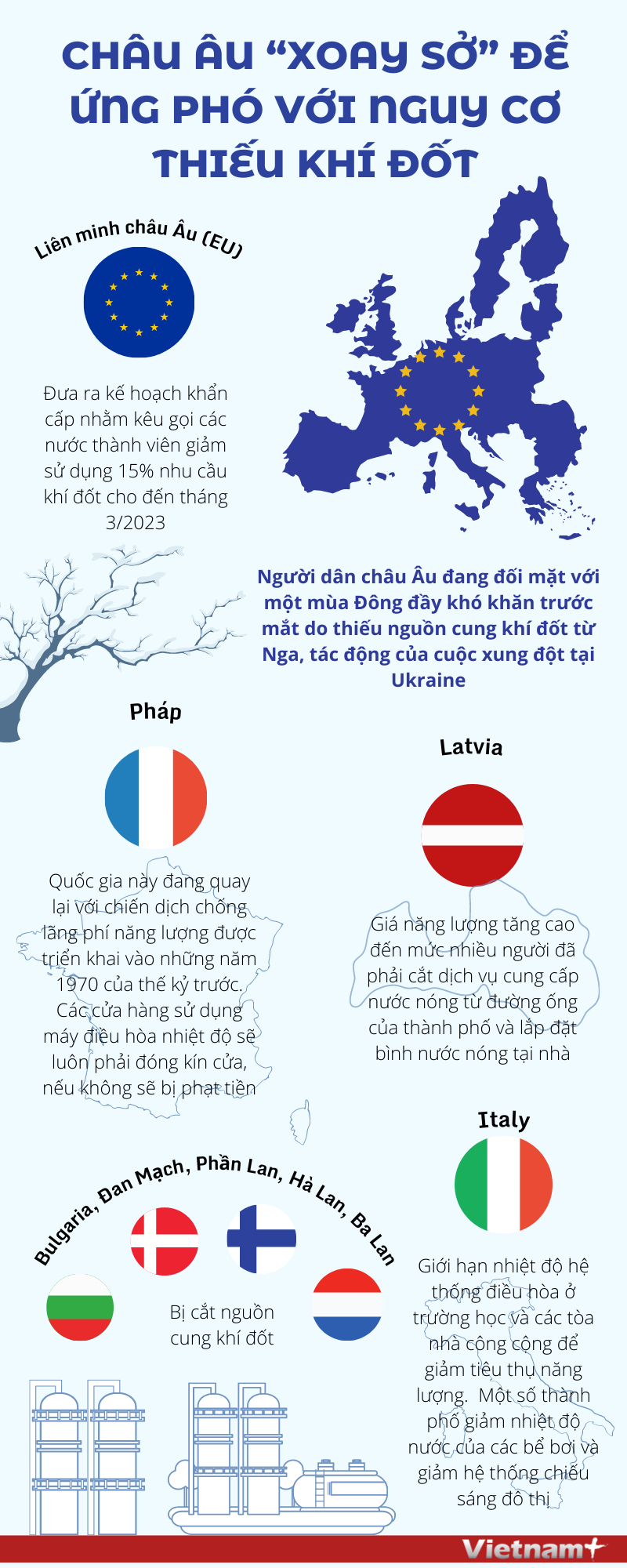 [Infographics] Châu Âu ứng phó với nguy cơ thiếu khí đốt ảnh 1