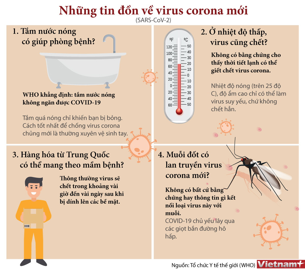 [Infographics] Những tin đồn về chủng virus corona mới ảnh 1