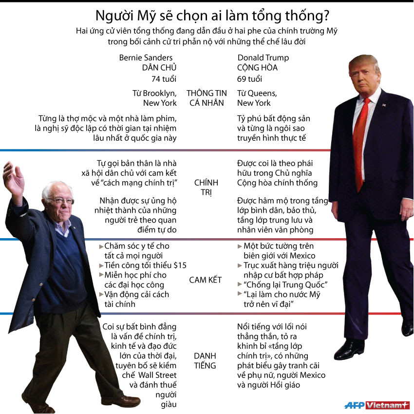 [Infographics] Người dân Mỹ sẽ chọn ai làm Tổng thống tiếp theo ảnh 1