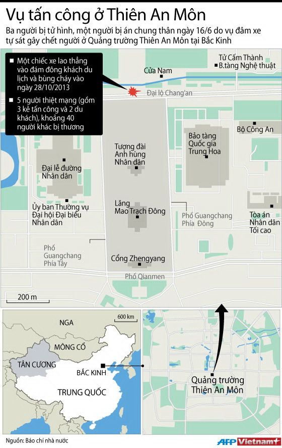 [Infographics] Điểm lại diễn tiến vụ tấn công Thiên An Môn ảnh 1