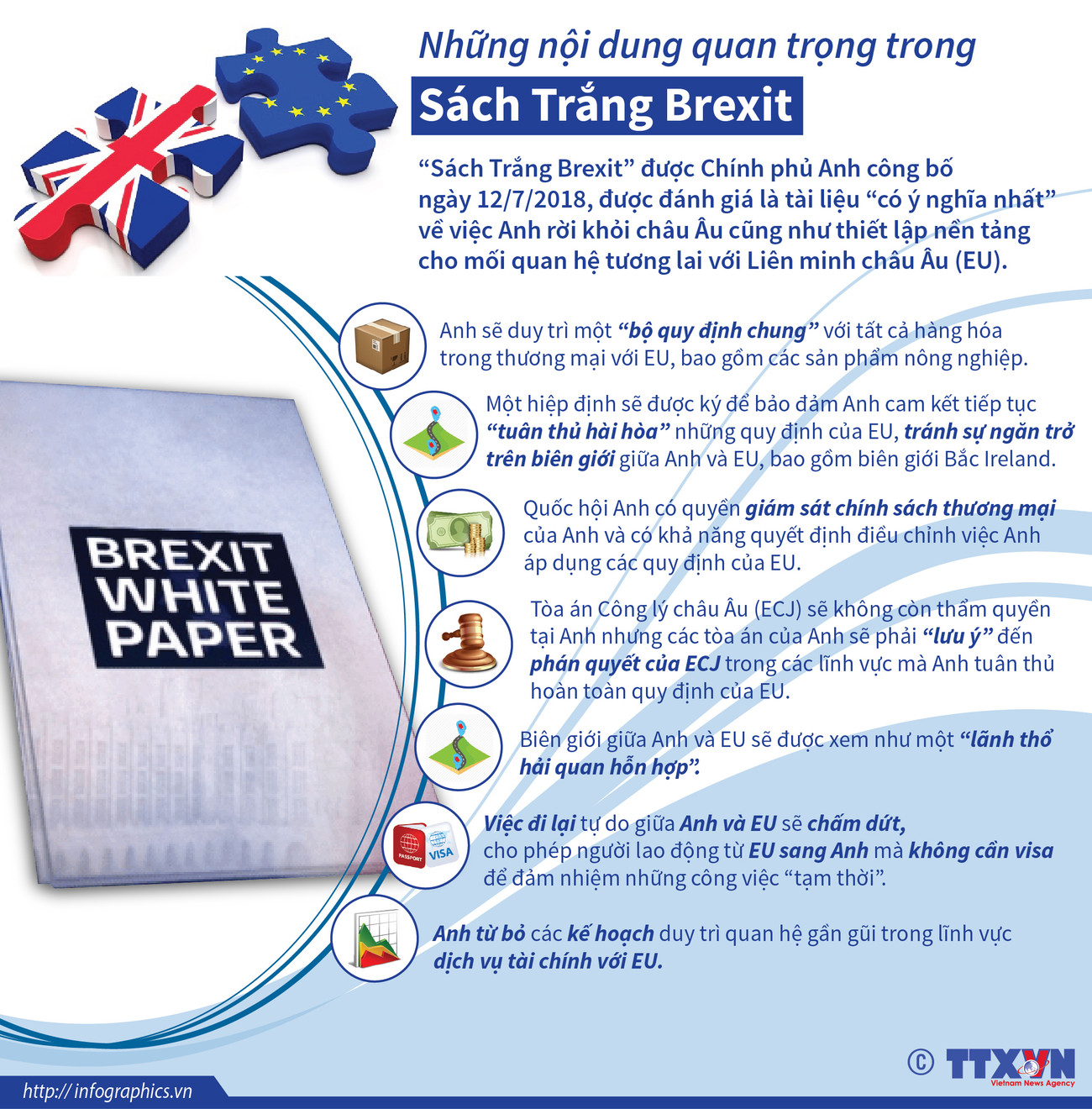 [Infographics] Những nội dung quan trọng trong Sách Trắng Brexit ảnh 1