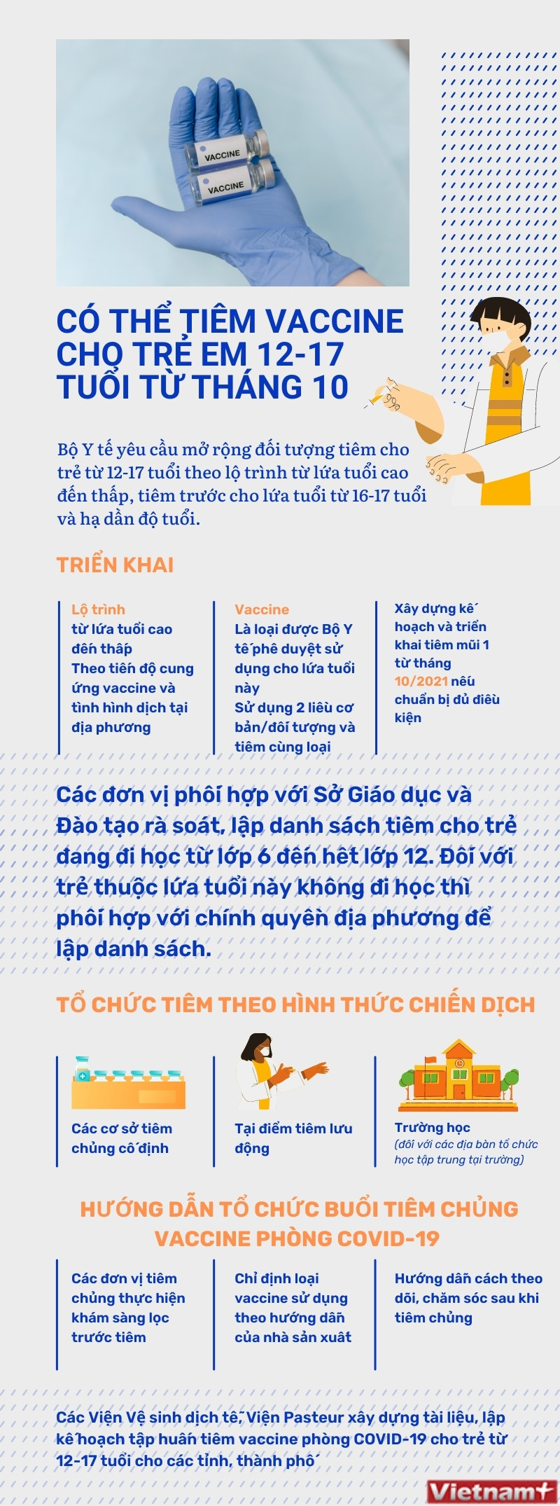 Tiêm vaccine cho trẻ em 12-17 tuổi từ tháng 10 nếu đủ điều kiện ảnh 1