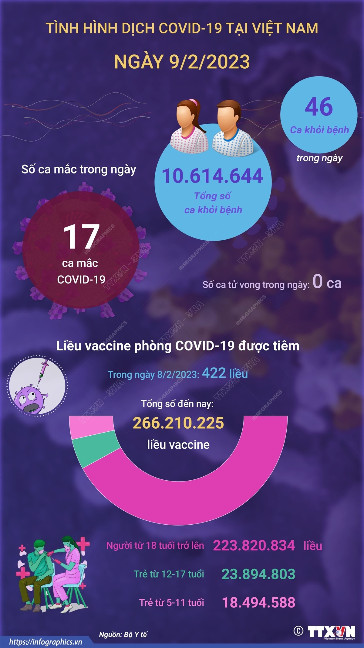 [Infographics] Cập nhật tình hình dịch COVID-19 ở Việt Nam ngày 9/2 ảnh 1