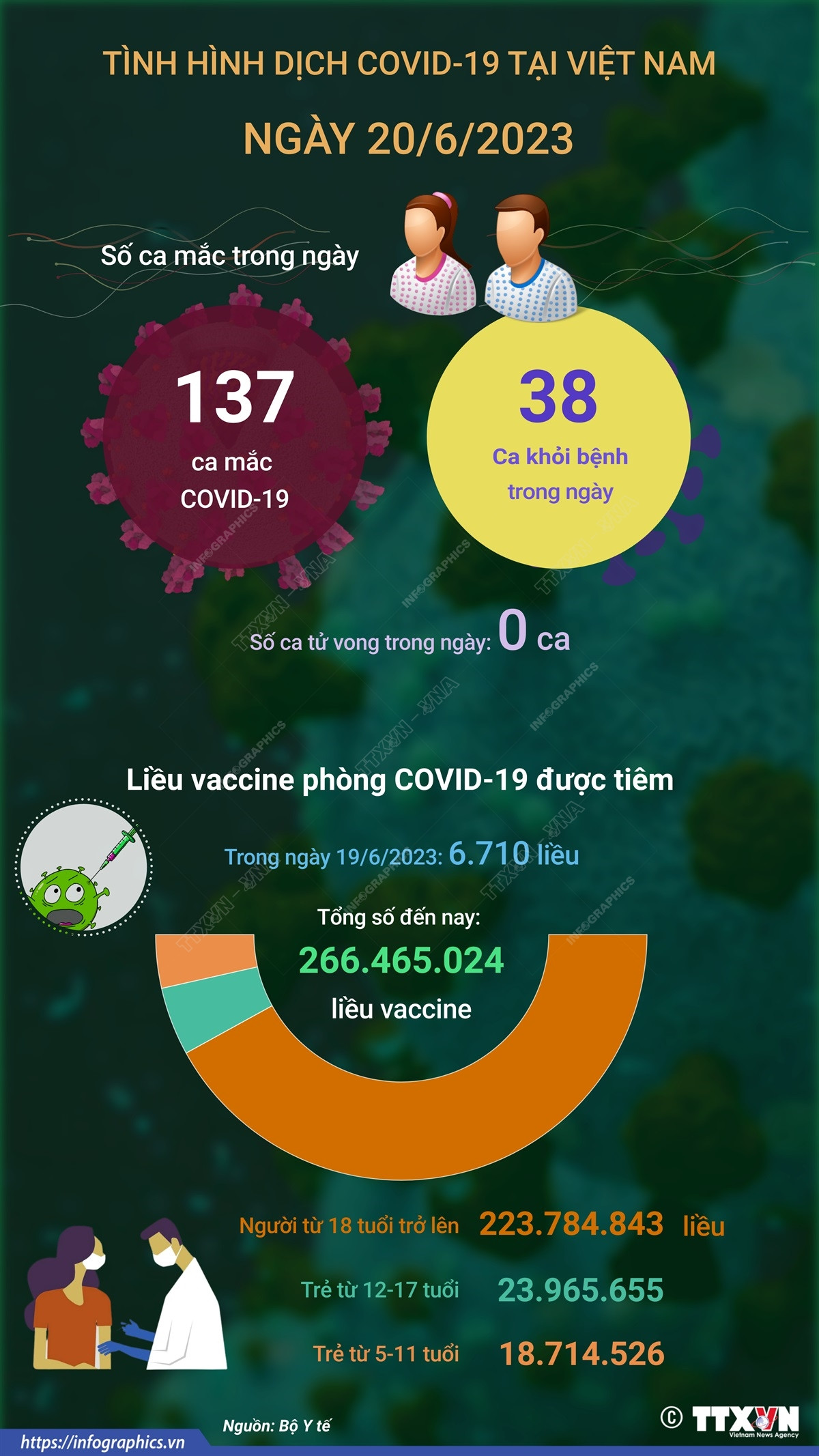 [Infographics] Cập nhật tình hình COVID-19 tại Việt Nam ngày 20/6 ảnh 1