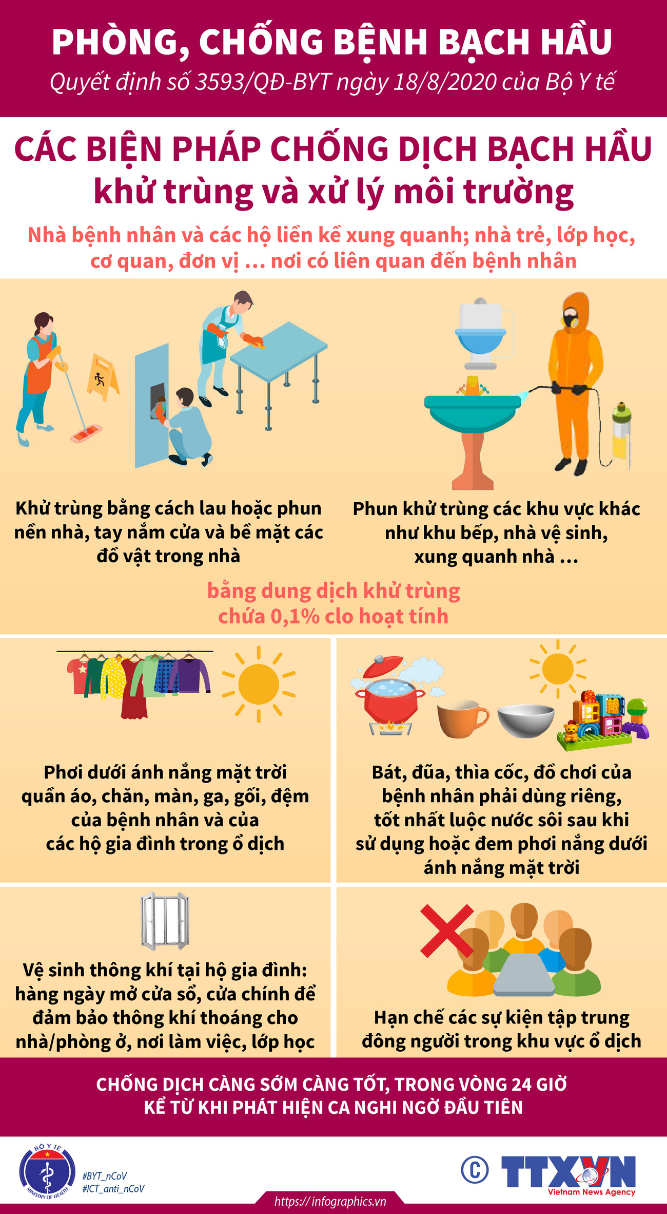 [Infographics] Các biện pháp chống dịch bạch hầu đối với người dân ảnh 3