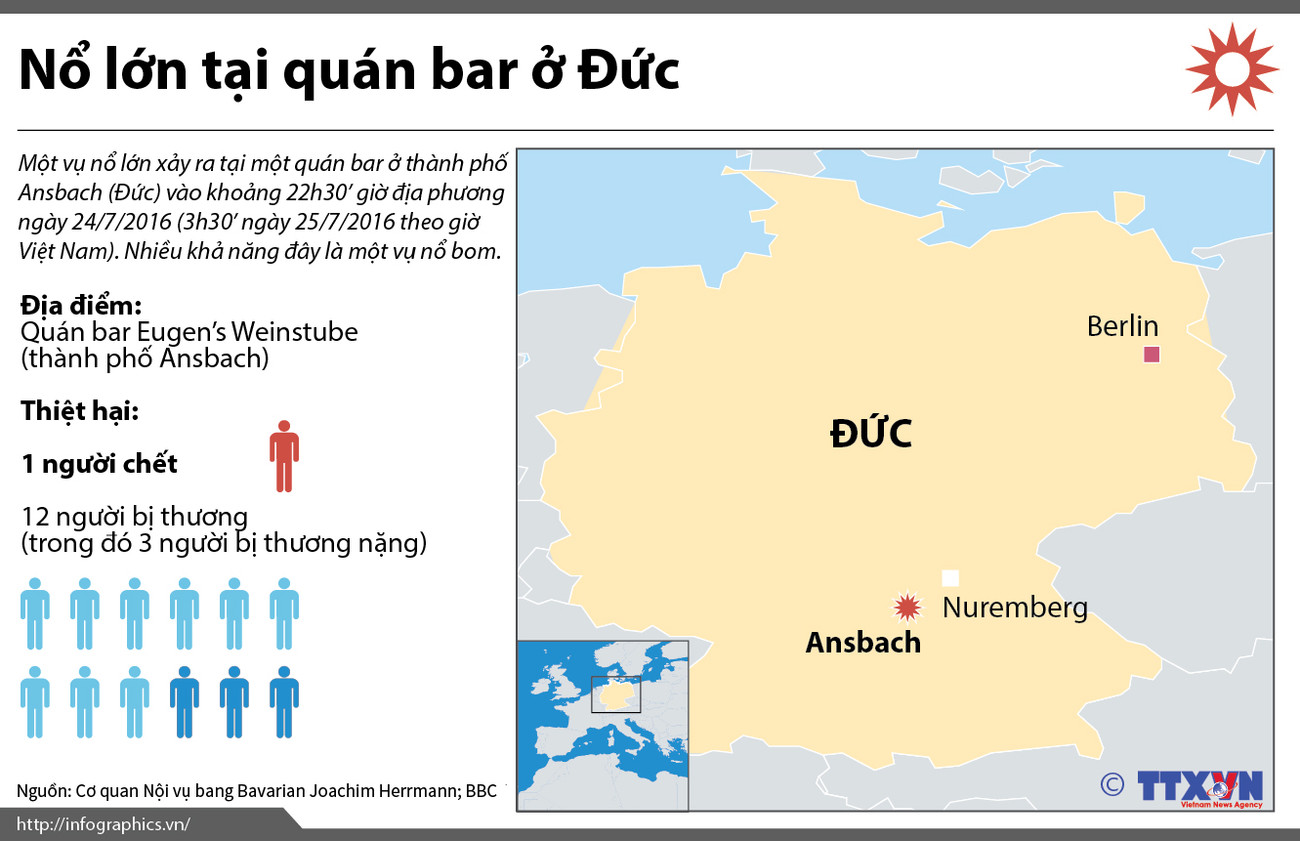 [Infographics] Nhìn lại vụ nổ lớn tại một quán bar ở Đức ảnh 1