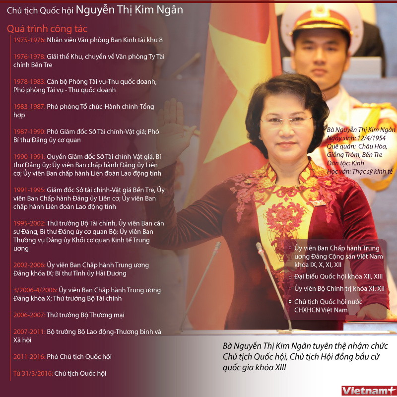 [Infographics] Nữ Chủ tịch Quốc hội đầu tiên của Việt Nam ảnh 1