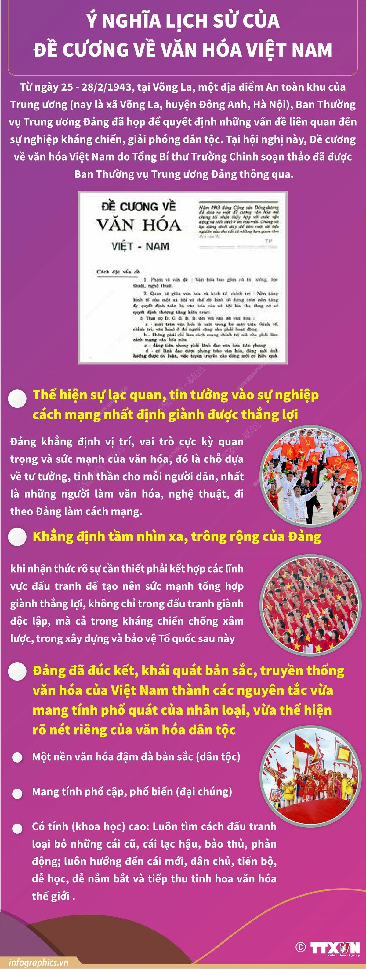 [Infographics] Những nội dung chính của đề cương Văn hóa Việt Nam ảnh 2