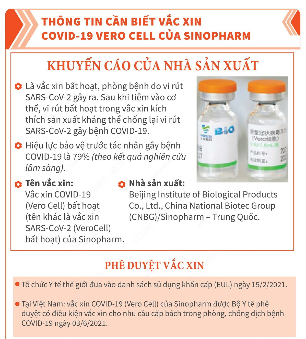 Thông tin cần biết về vaccine COVID-19 Vero Cell của Sinopharm ảnh 1