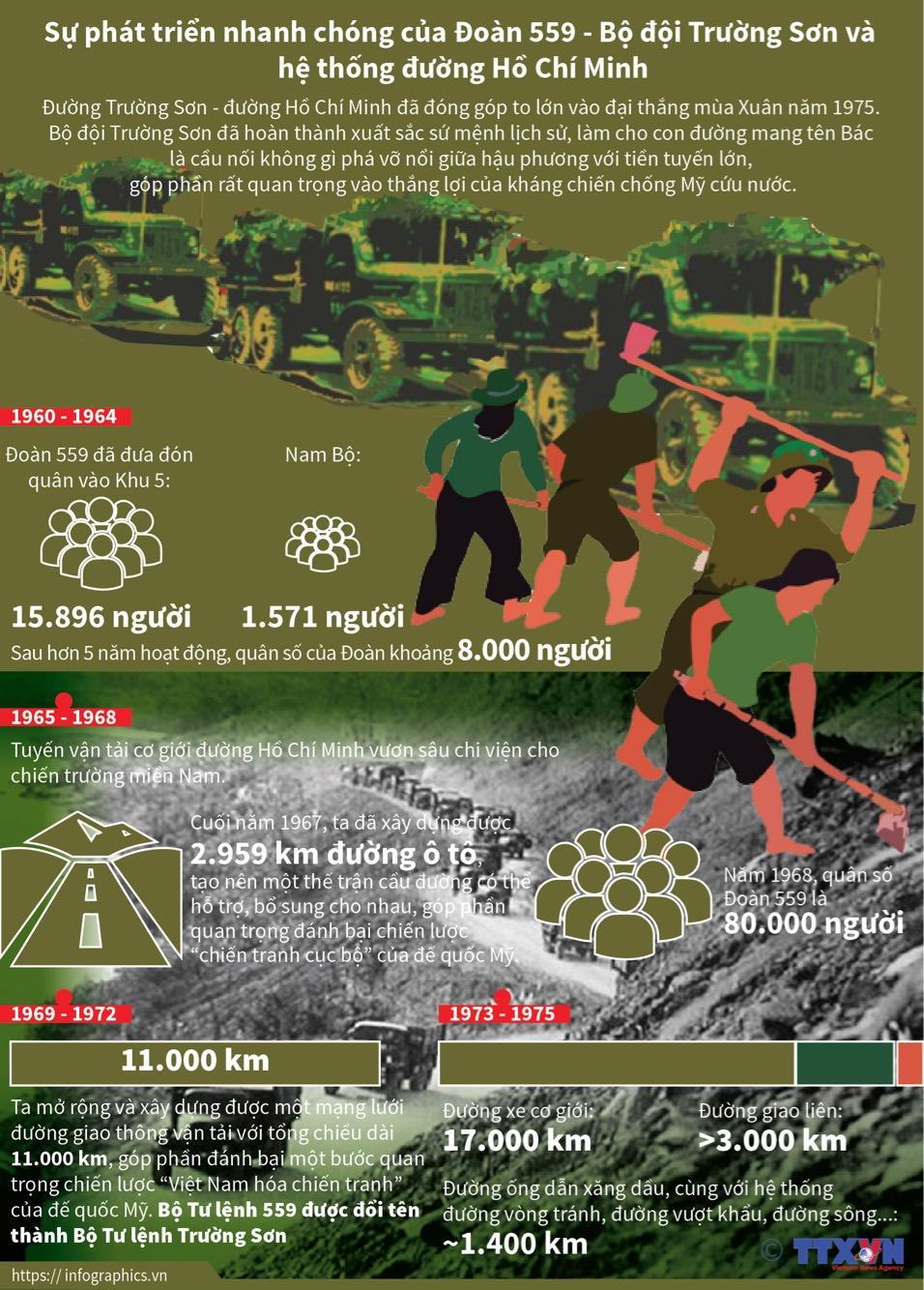 Sự phát triển của Đoàn 559-Bộ đội Trường Sơn và hệ thống đường HCM ảnh 1