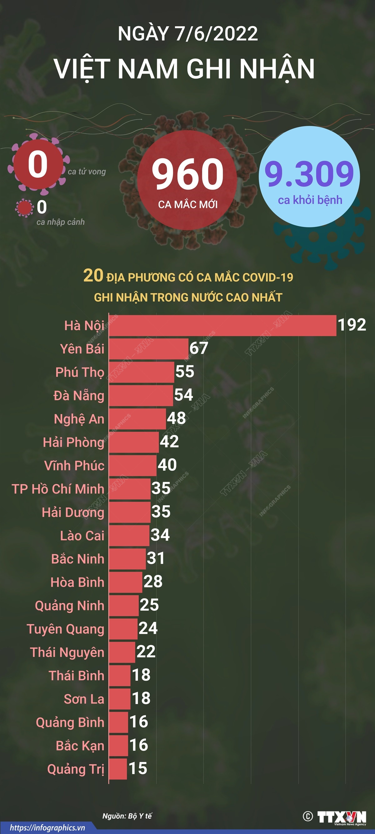[Infographics] Cập nhật tình hình dịch COVID-19 tại Việt Nam ngày 7/6 ảnh 1