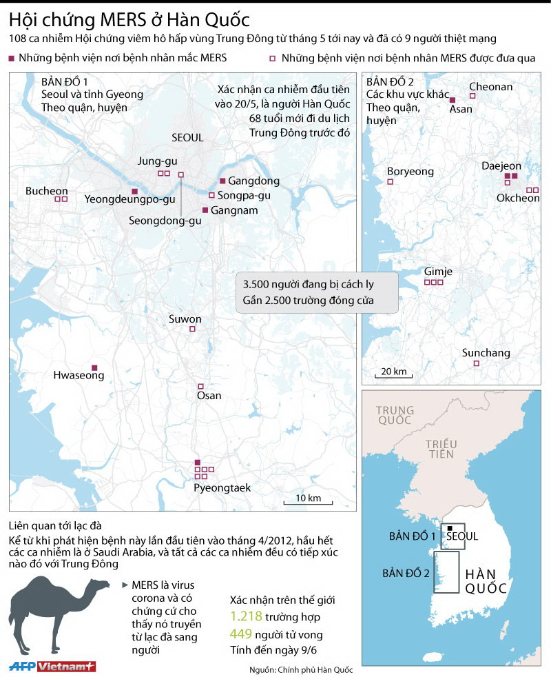 [Infographics] MERS cướp đi sinh mạng của 9 người ở Hàn Quốc ảnh 1