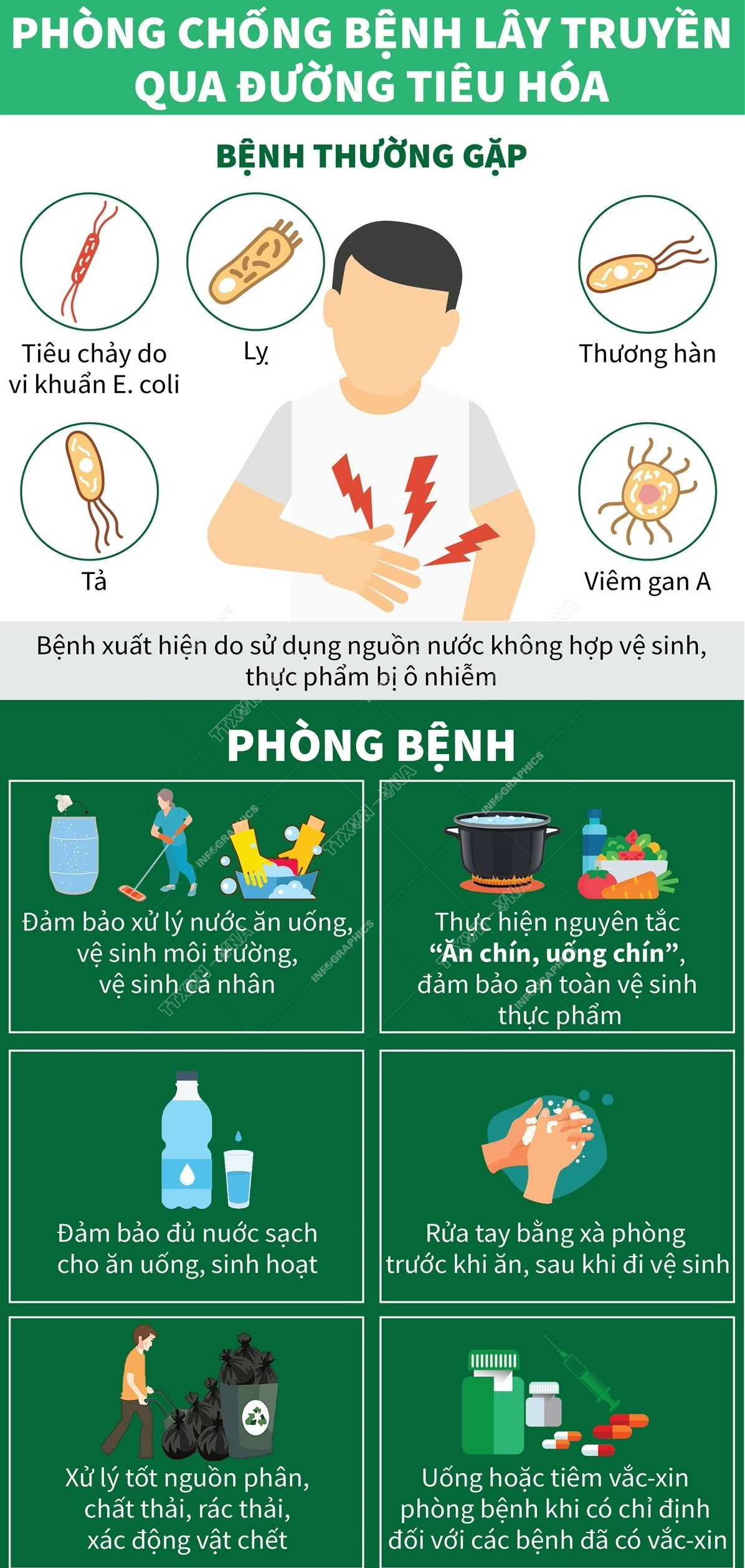 [Infographics] Cách phòng chống các bệnh trong mùa bão lụt và mưa lũ ảnh 3