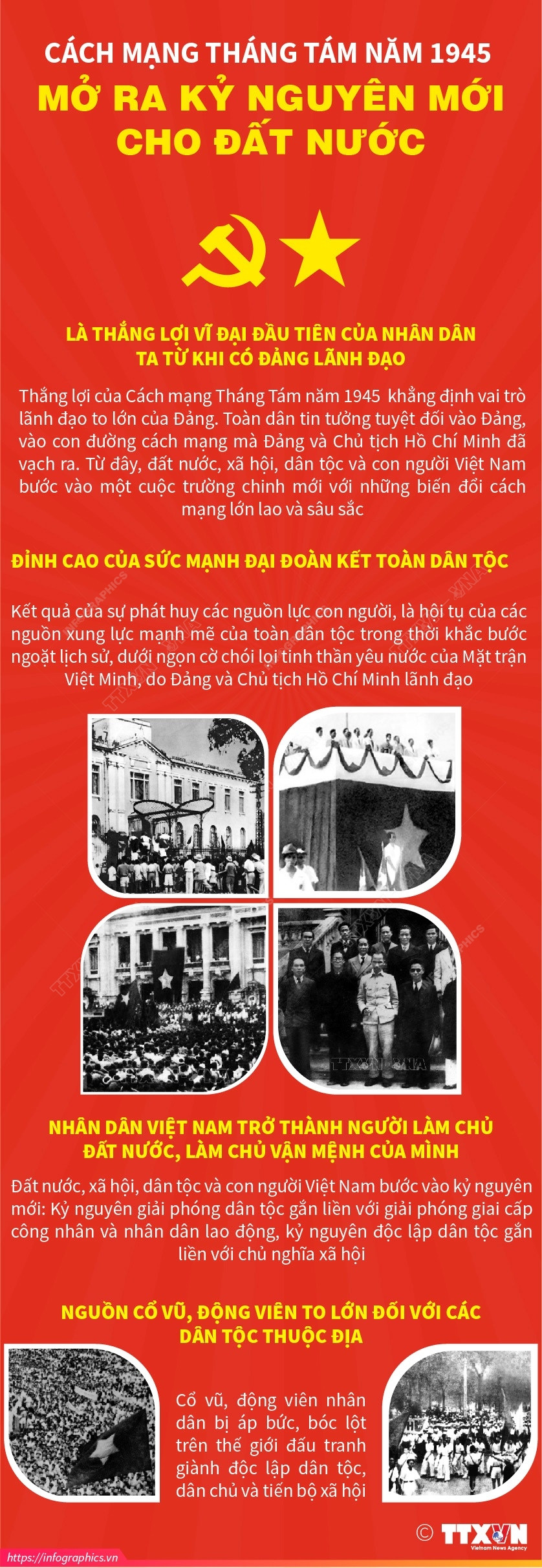 [Infographics] Cách mạng Tháng Tám: Mở ra kỷ nguyên mới cho đất nước ảnh 1