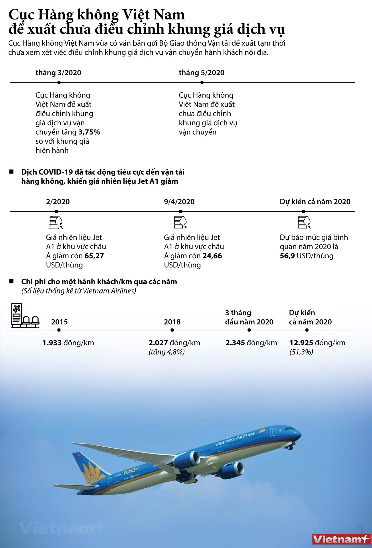 [Infographics] Cục Hàng không đề xuất chưa tăng giá trần vé bay ảnh 1