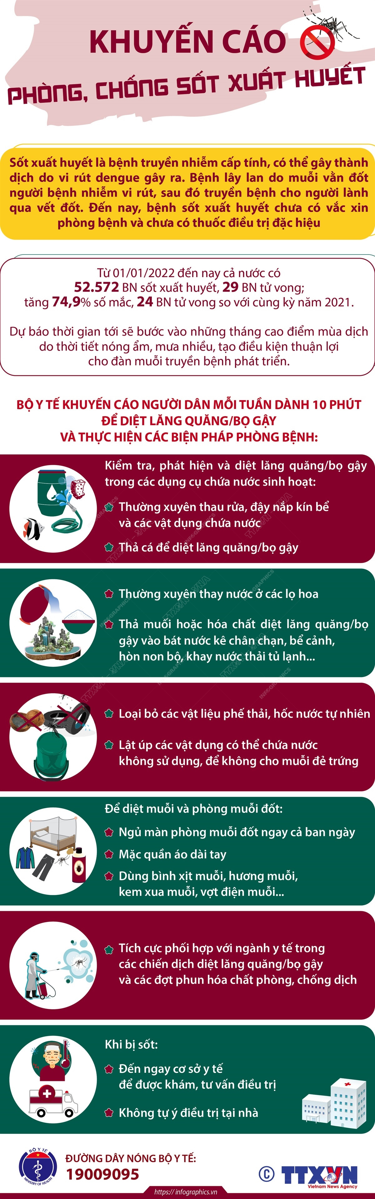 [Infographics] Khuyến cáo phòng, chống sốt xuất huyết ảnh 1