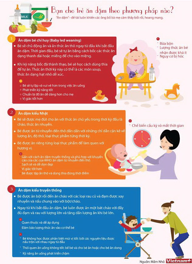 [Infographics] Bạn cho trẻ ăn dặm theo phương pháp nào? ảnh 1