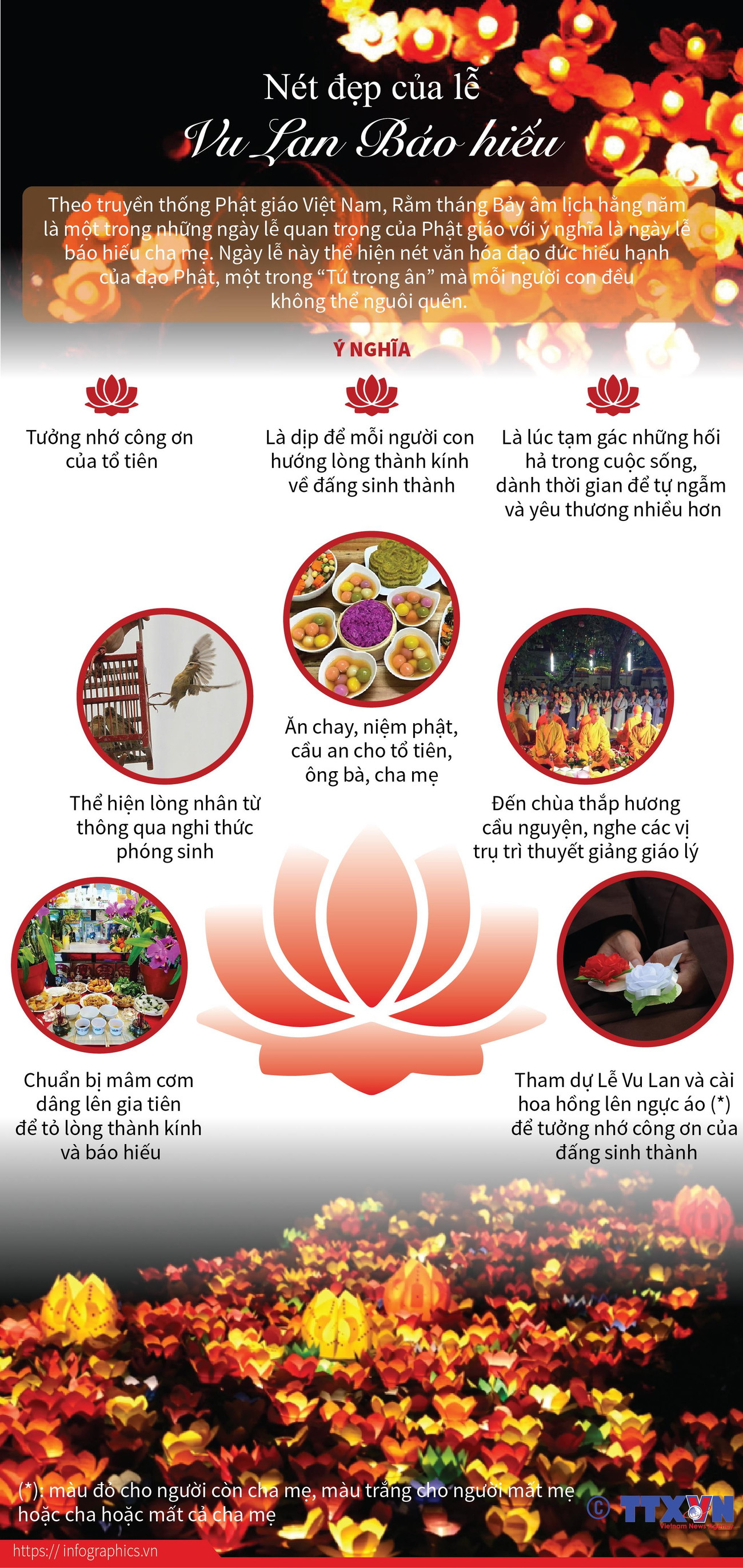 [Infographics] Nét đẹp của ngày lễ Vu Lan Báo hiếu ảnh 1