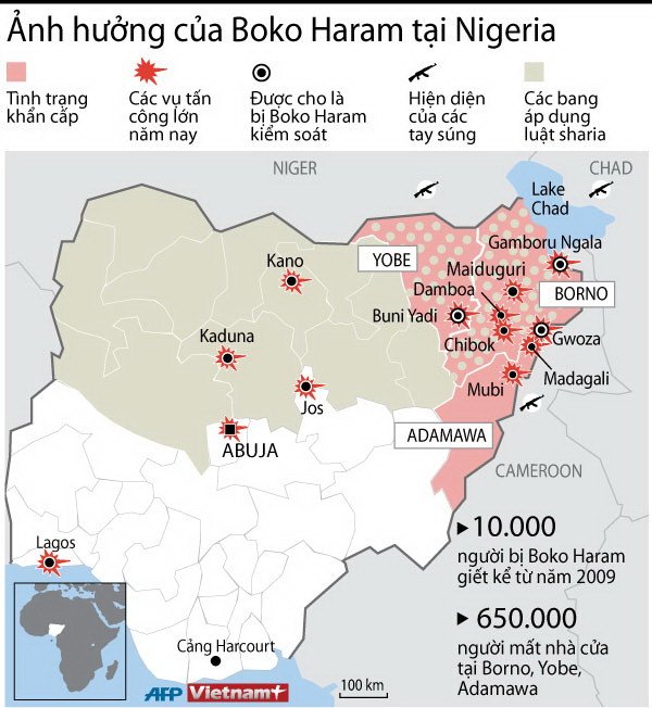 [Infographics] Boko Haram - mối đe dọa an ninh lớn nhất tại Nigeria ảnh 1