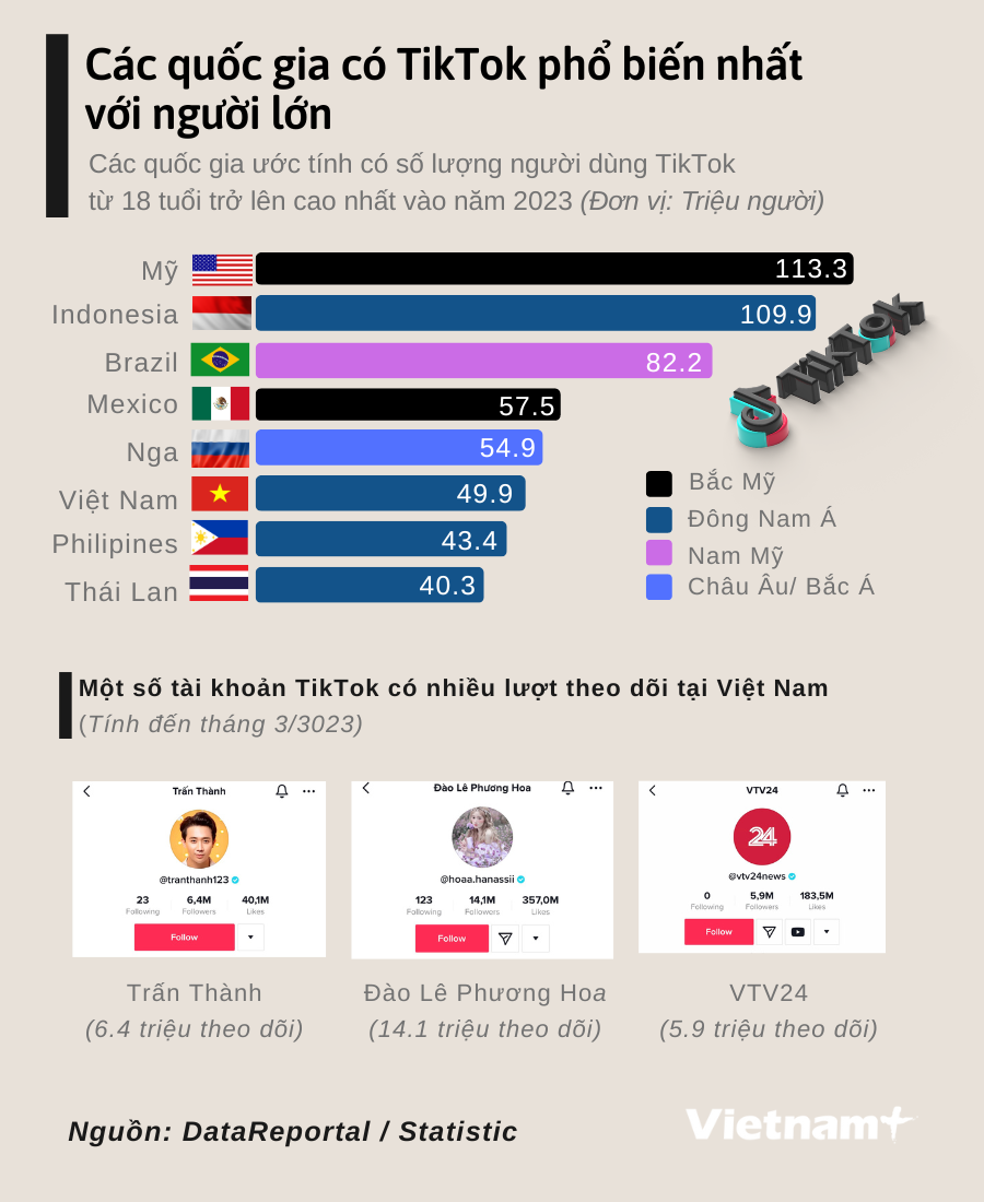 [Infographics] Các quốc gia có TikTok phổ biến nhất với người lớn ảnh 1