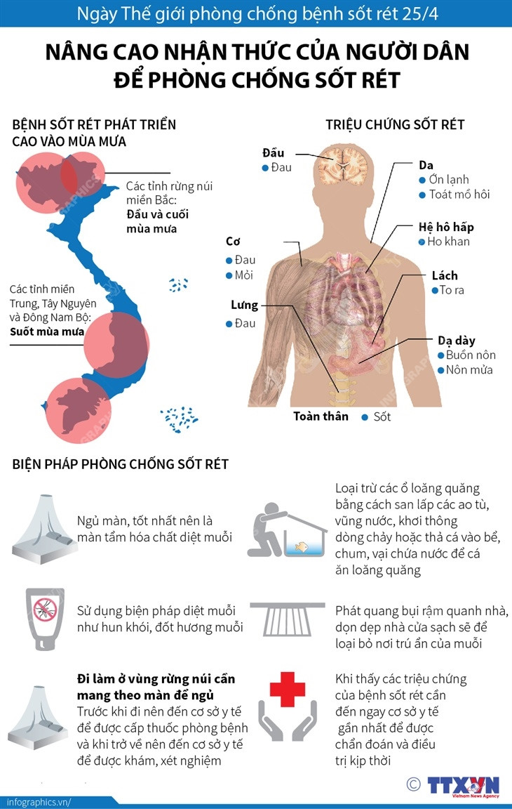 [Infographics] Các biện pháp hiệu quả để phòng, chống sốt rét ảnh 1