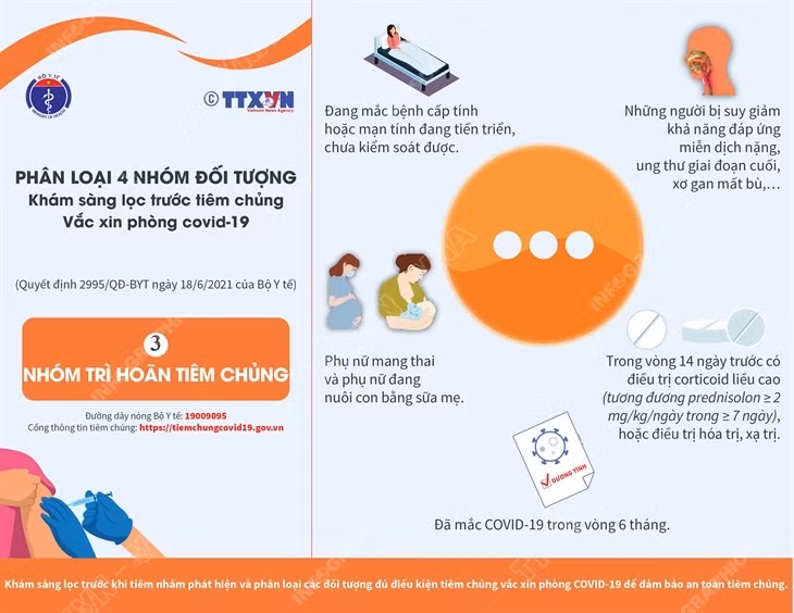 Phân loại 4 nhóm đối tượng khám sàng lọc trước tiêm chủng vaccine ảnh 3