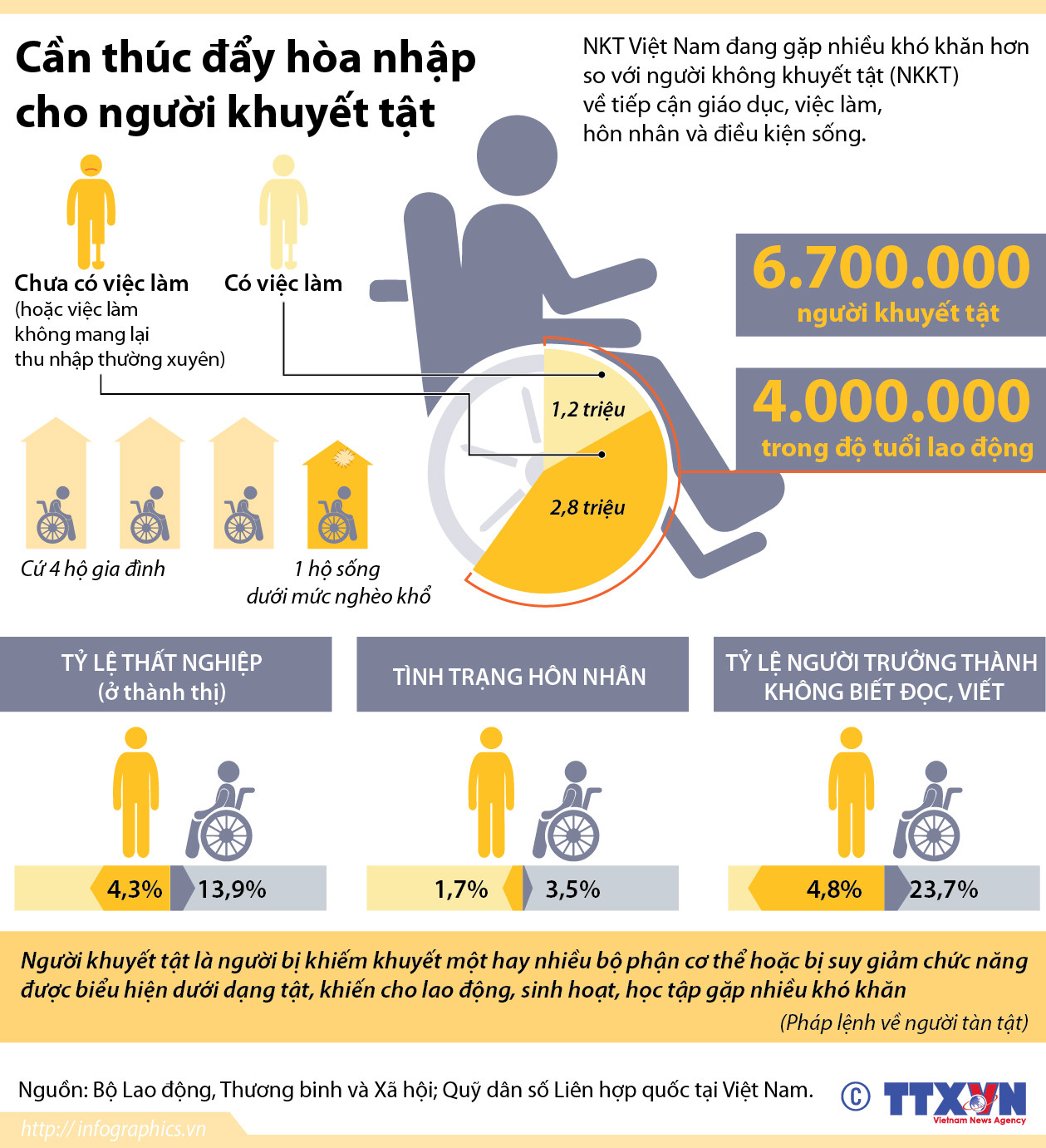 [Infographics] Người khuyết tật ở Việt Nam và nhu cầu hòa nhập ảnh 1