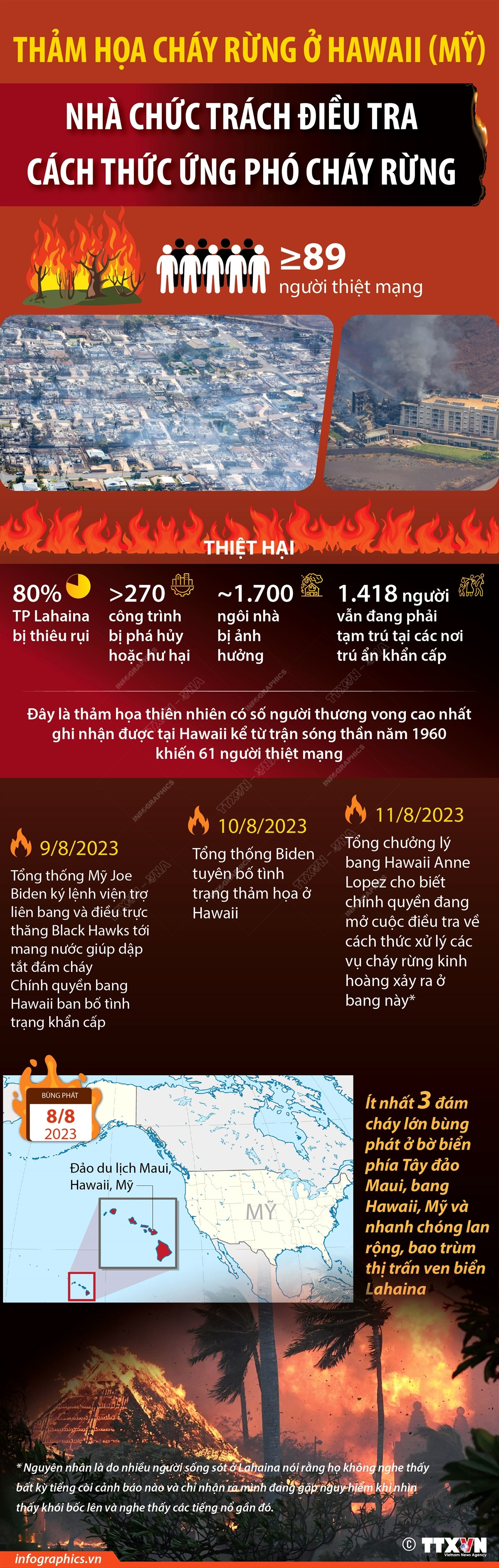 Nhà chức trách điều tra cách thức ứng phó cháy rừng ở Hawaii ảnh 1