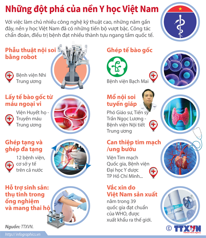 [Infographics] Những đột phá trong nền Y học Việt Nam ảnh 1