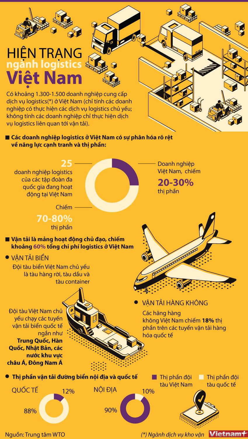 [Infographics] Hiện trạng ngành logistics tại Việt Nam ảnh 1