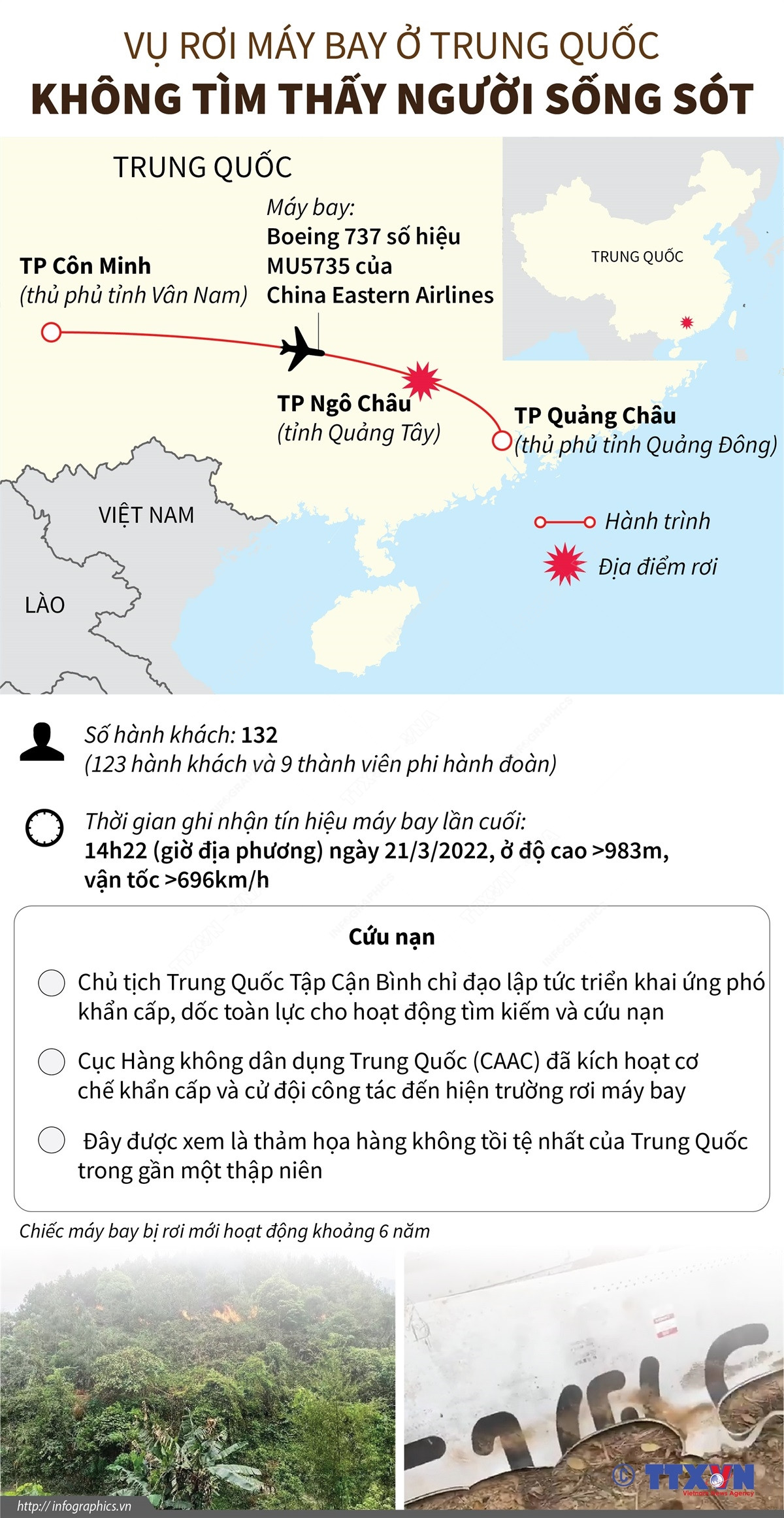 Nhấp chuột để xem kích thước chuẩn. Không tìm thấy người sống sót trong vụ rơi máy bay ở Trung Quốc ảnh 1