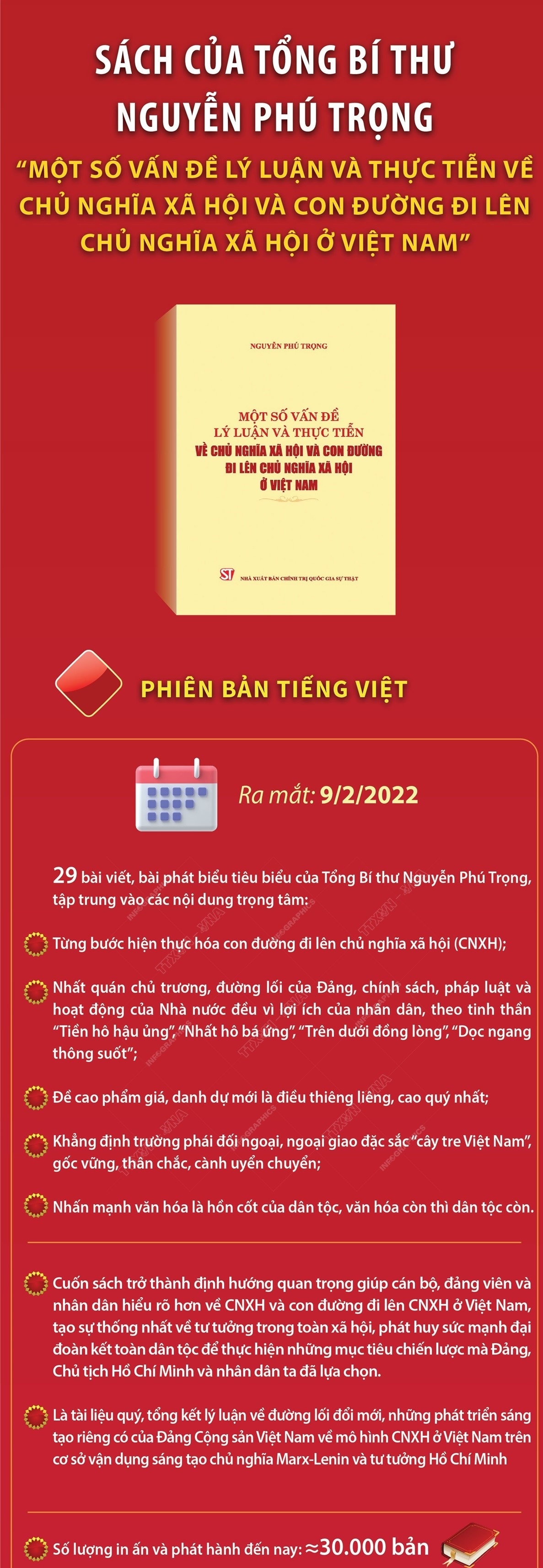 [Infographics] Xuất bản cuốn sách của Tổng Bí thư bằng 7 ngoại ngữ ảnh 1