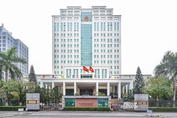 Trụ sở Bộ Nông nghiệp và Môi trường tại số 10 Tôn Thất Thuyết, quận Nam Từ Liêm, Hà Nội. (Ảnh: Tùng Đinh)