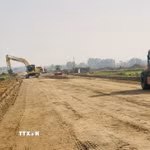 Thi công dự án Vành đai 4-Vùng Thủ đô. (Nguồn: TTXVN)