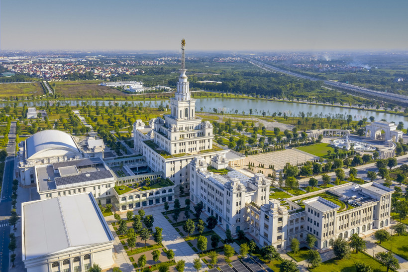 Trường Đại học VinUni được khánh thành ngày 15/1/2020 tại đại đô thị Vinhomes Ocean Park, Gia Lâm, Hà Nội. (Ảnh: VinUni)