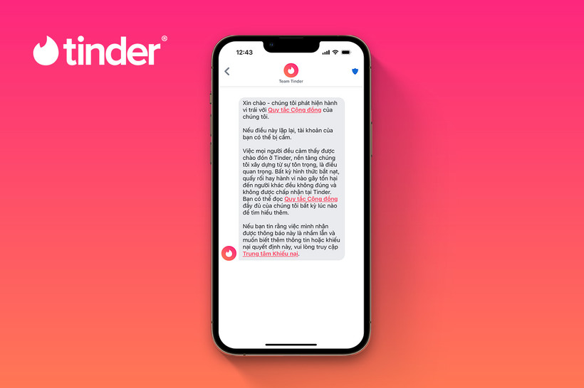 Tinder giới thiệu tính năng cảnh báo mới giúp người dùng Internet hẹn hò an toàn
