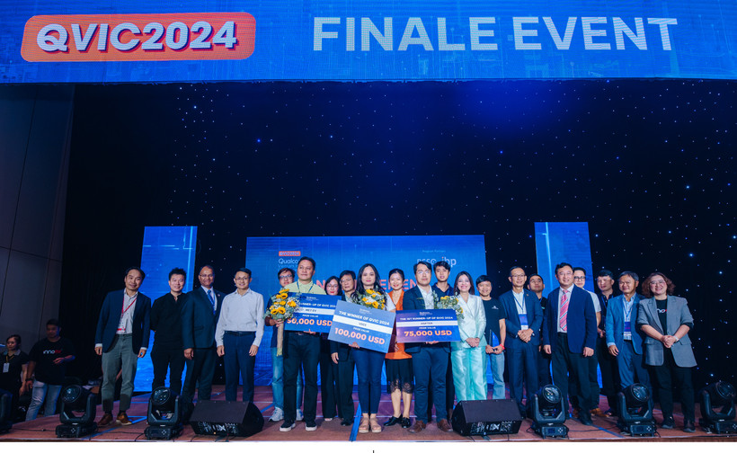 Các đội thi xuất sắc giành giải thưởng cuộc thi ở mùa 4 năm 2024. (Ảnh: QVIC 2024)