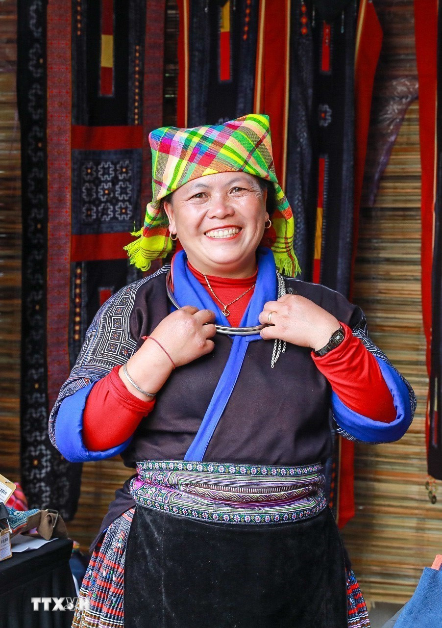 Đồng bào Mông (Tuyên Quang) tham gia Ngày hội. (Ảnh: Khánh Hoà/TTXVN)