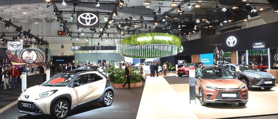 Một góc Triển lãm ôtô Brussels 2025. (Ảnh: Hương Giang/TTXVN)