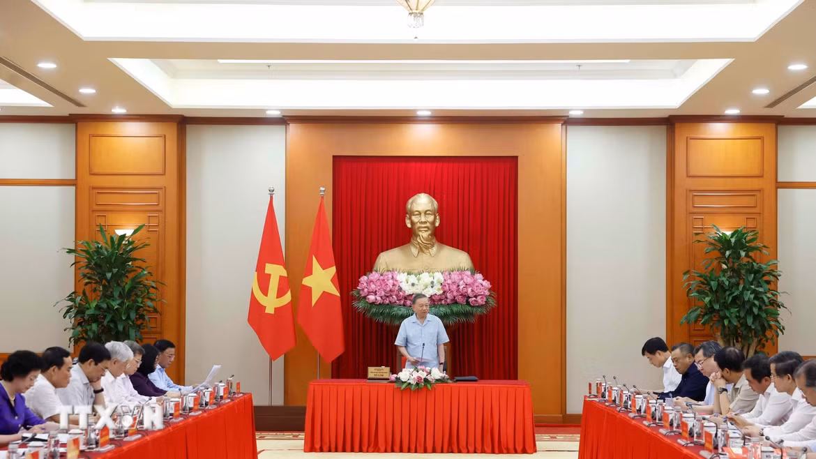 Tổng Bí thư, Chủ tịch nước Tô Lâm phát biểu. (Ảnh: Thống Nhất/TTXVN)