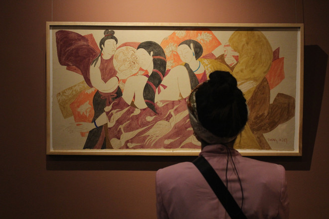 Ấn tượng âm hưởng cung đình Việt thế kỷ 17 dưới nét vẽ Phan Cẩm Thượng ảnh 1