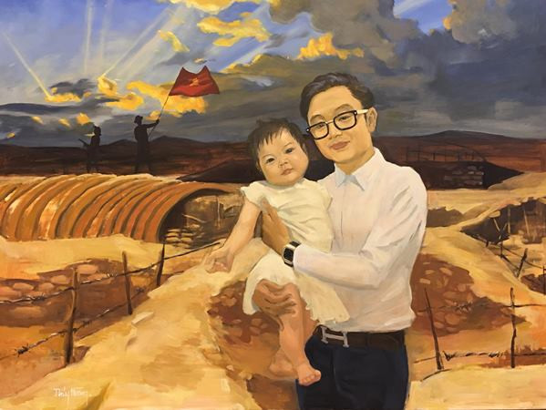 Đấu giá tranh gây quỹ ủng hộ bệnh nhân nữ chạy thận ở Hà Nội ảnh 1