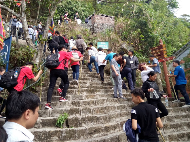 Yên Tử đông nghịt du khách những ngày đầu Xuân Đinh Dậu ảnh 4